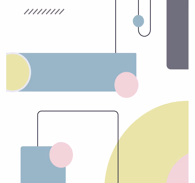 Rolo zavesa za dnevno sobo pastelna geometrija - TenStickers