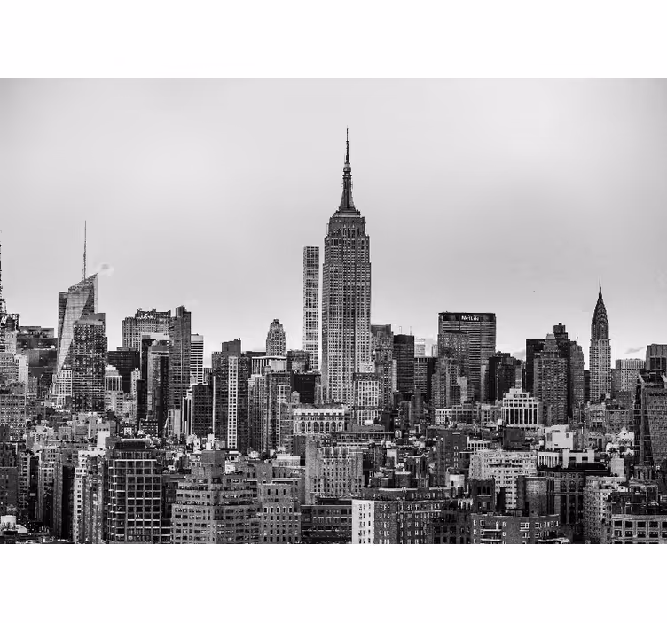 Rolo zavesa za dnevno sobo slika new yorka v črno-beli - TenStickers