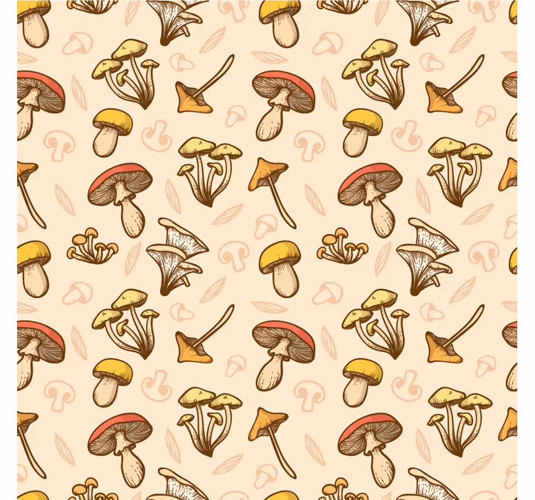 Rolo zavesa za dnevno sobo vzorci različnih gob - TenStickers