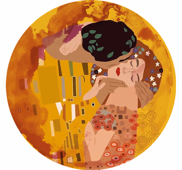 Rolo zavesa za spalnico klimtov poljub - TenStickers