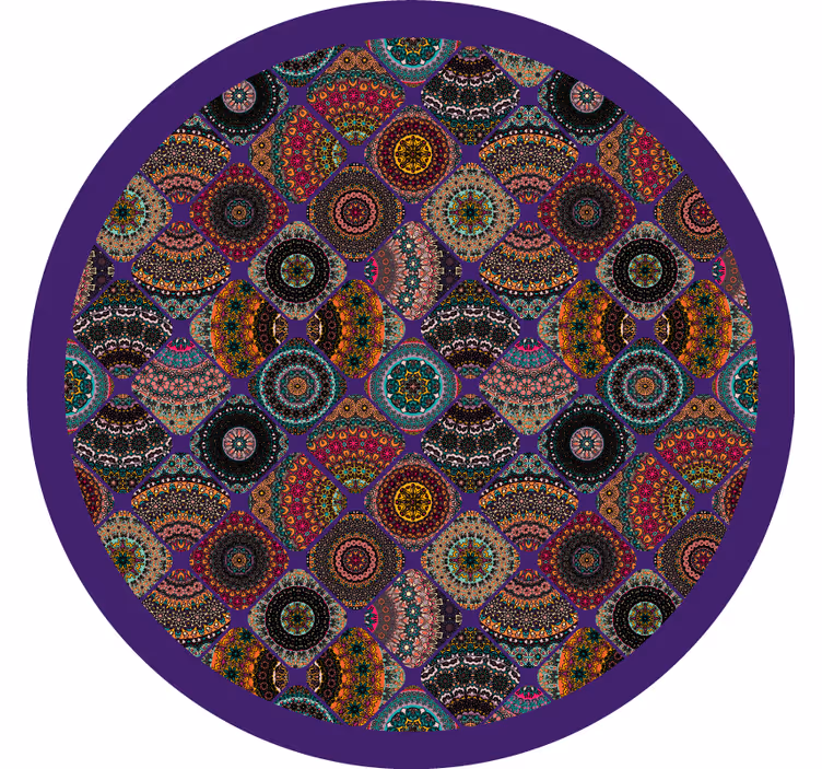 Rolo zavesa za spalnico vintage barvit patchwork - TenStickers