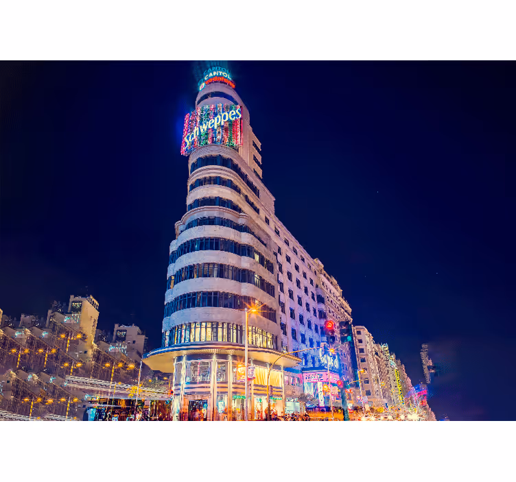 Rolo zavesa za spalnico gran vía zvečer - TenStickers
