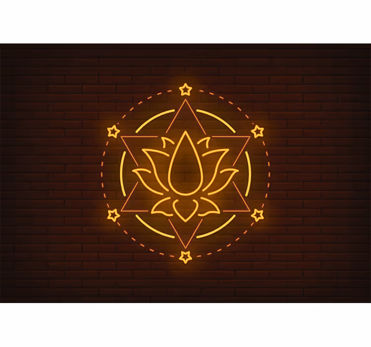 Rolo zavesa za spalnico neon lotosa - TenStickers