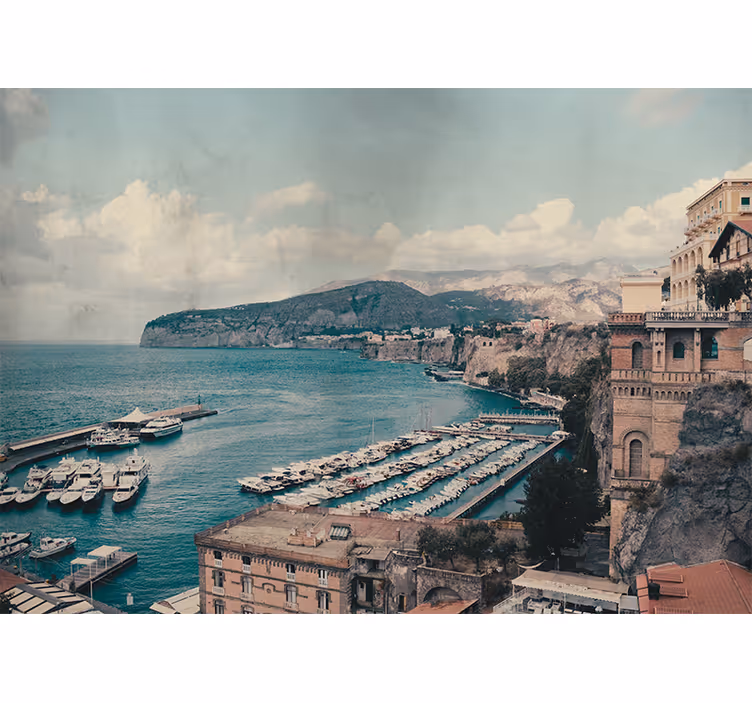 Rolo zavesa za spalnico sorrento pokrajina južne italije - TenStickers
