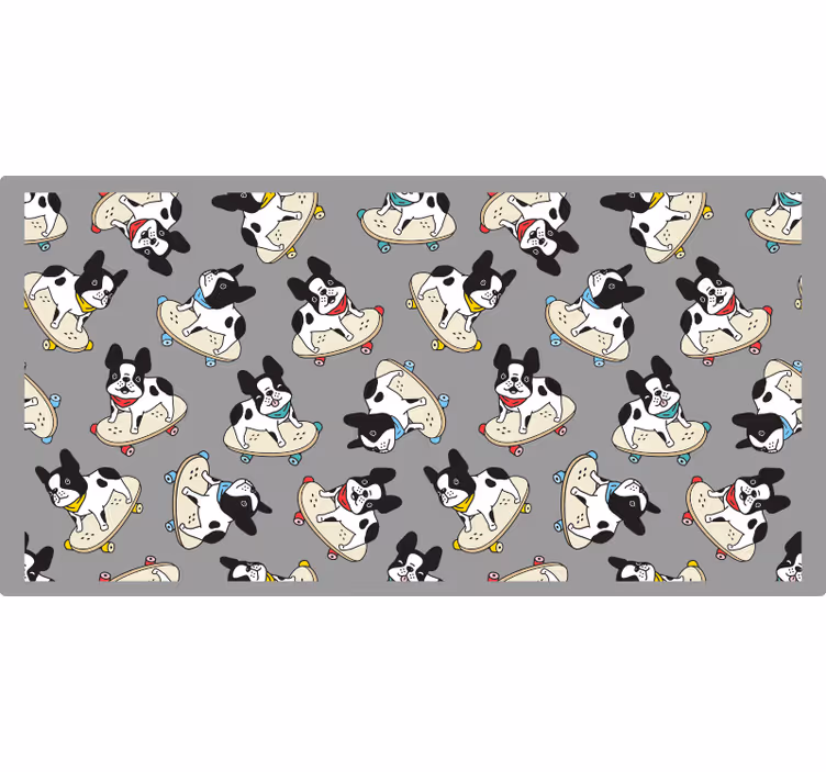 Sivo rolo zaveso buldog na rolki - TenStickers