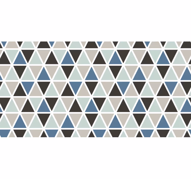 Sivo rolo zaveso sivo-modri geometrijski vzorec - TenStickers