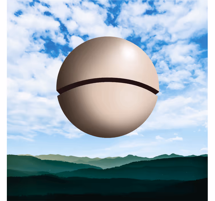 Rolo zavesa za dnevno sobo magritte krogla - TenStickers