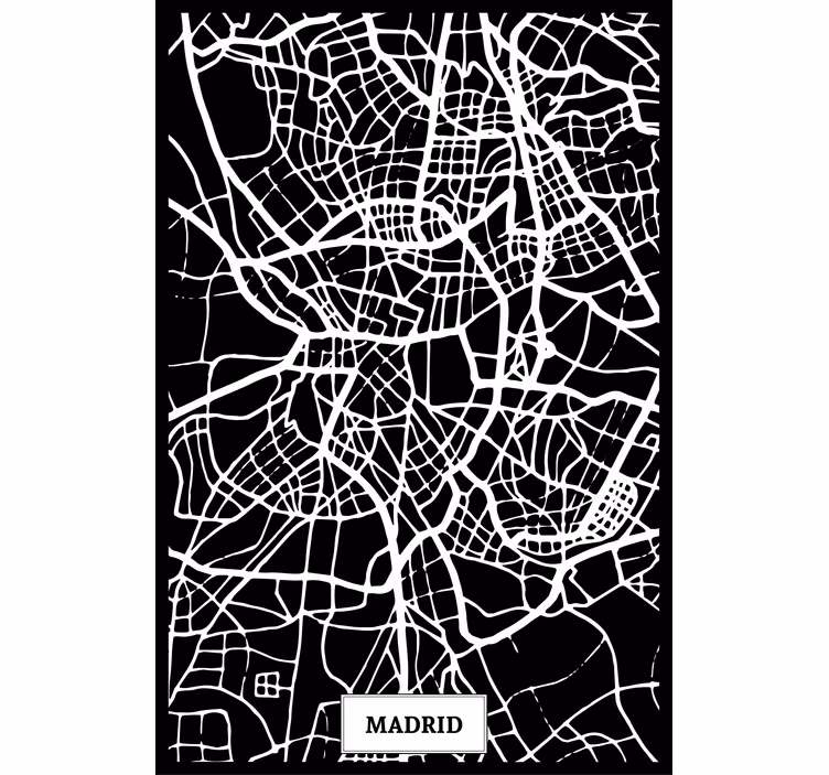 Rolo zavesa za dnevno sobo topografska mapa madrid - TenStickers