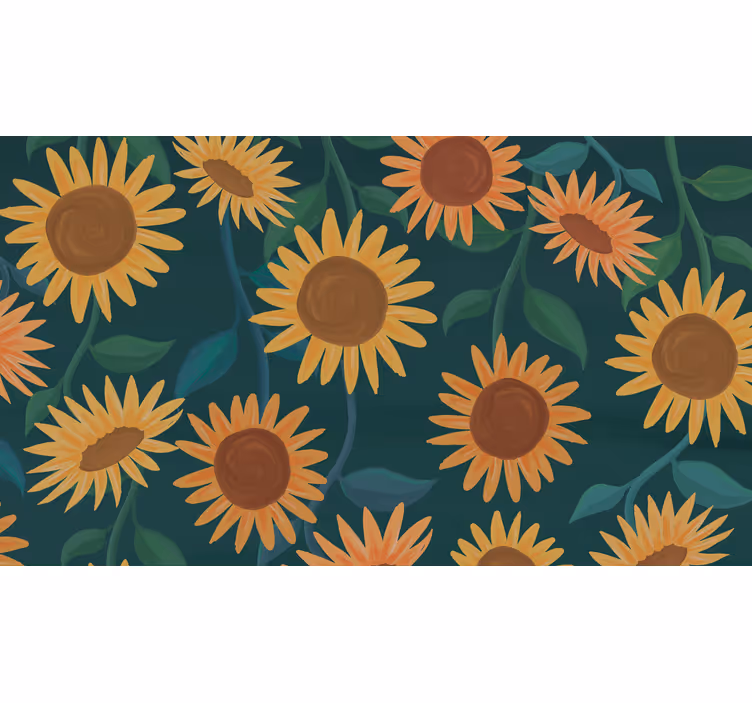 Rolo zavesa za spalnico sončnice - TenStickers