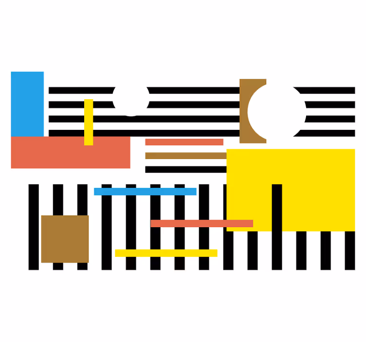 Rolo zavesa za spalnico barvit nordijski geometrijski vzorec - TenStickers