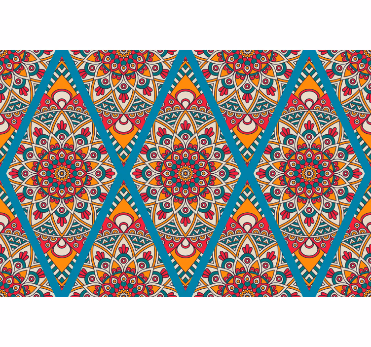 Rolo zavesa za spalnico z okrasnim barvnim vintage vzorcem - TenStickers