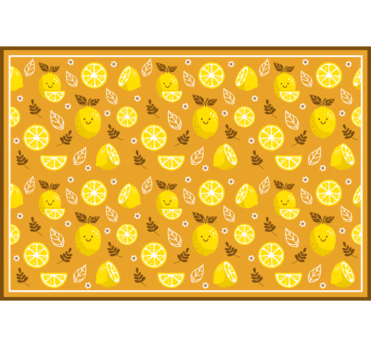 Rolo zavesa za spalnico okvir nasmejanih limon - TenStickers