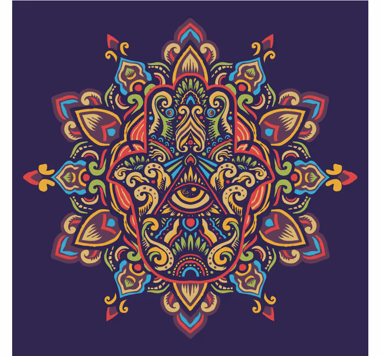 Rolo zavesa za spalnico pisana roka fatime - TenStickers