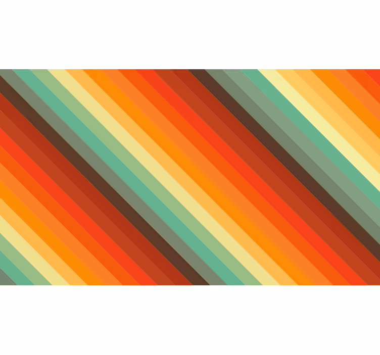 Rolo zavesa za spalnico retro barvne črte - TenStickers