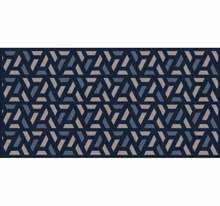 Rolo zavesa za spalnico v geometrijskem modro-sivem vzorcu - TenStickers