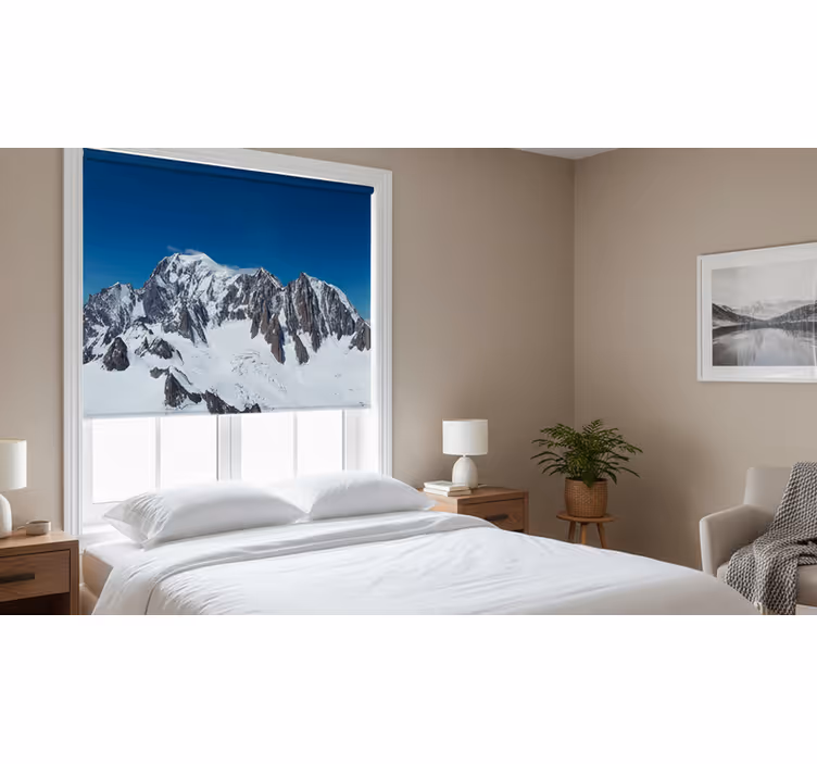 Rolo zavesa za spalnico pokrajina mont-blanc - TenStickers
