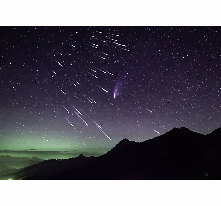 Rolo zavesa za spalnico meteorski dež zvezd - TenStickers