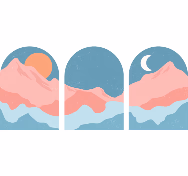 Rolo zavesa za dnevno sobo gorski razgled - TenStickers