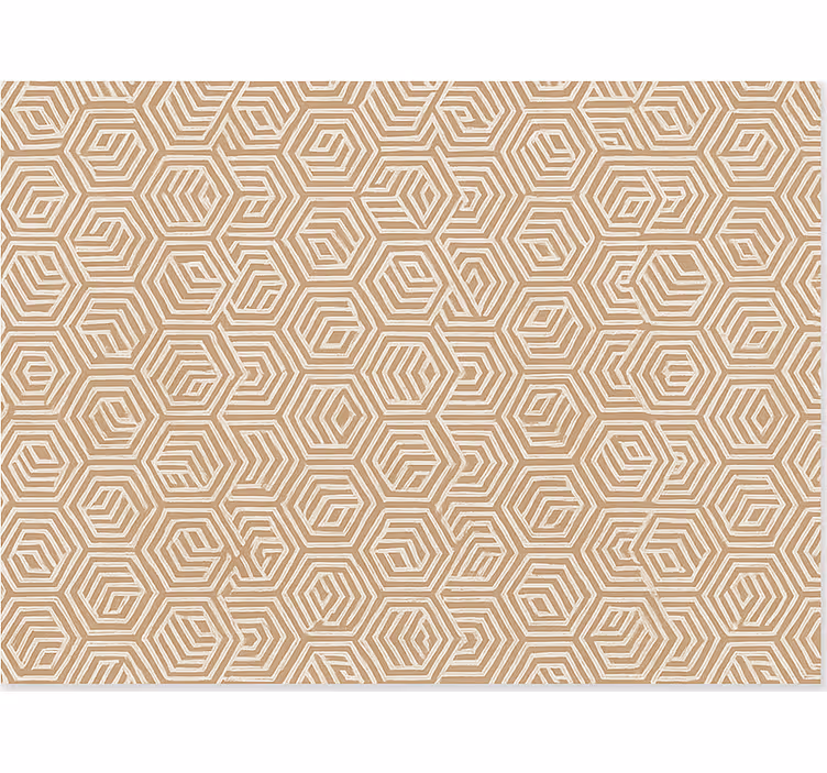 Rolo zavesa za dnevno sobo bež abstraktni ornamenti - TenStickers
