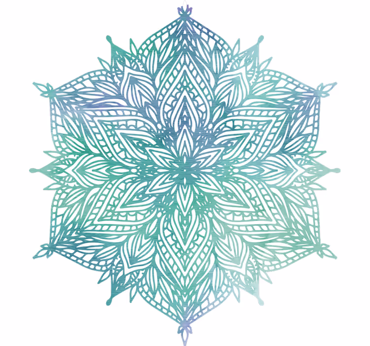 Rolo zavesa za spalnico turkizna mandala - TenStickers