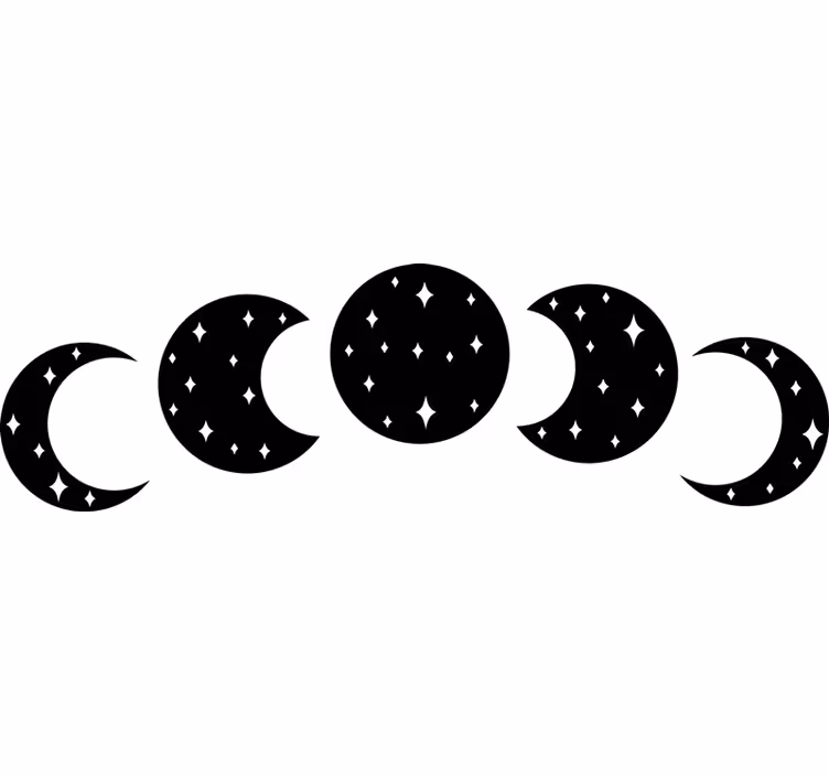 Rolo zavesa za spalnico faze lune - TenStickers
