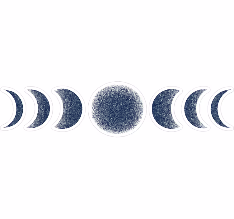 Rolo zavesa za spalnico abstraktne lune v temno modri - TenStickers