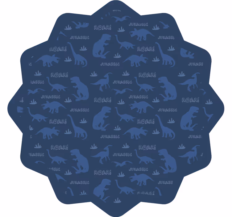 Otroška rolo senčila z dinozavri na svetlo modri podlagi - TenStickers