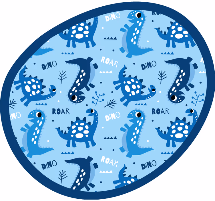 Otroška rolo senčila z modrimi dinozavri - TenStickers