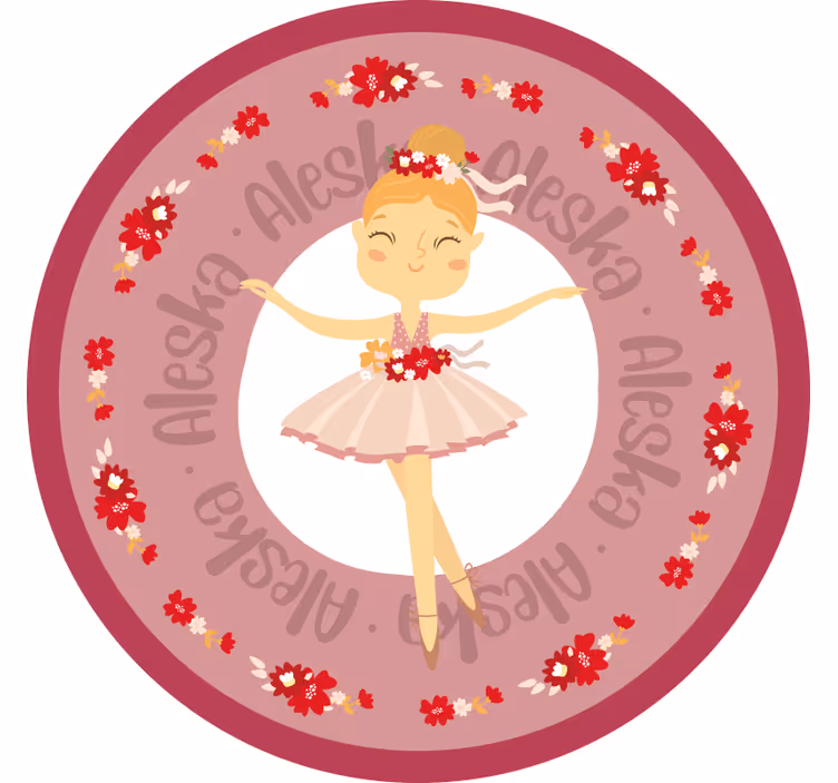 Otroška rolo senčila smešna balerina princesa - TenStickers