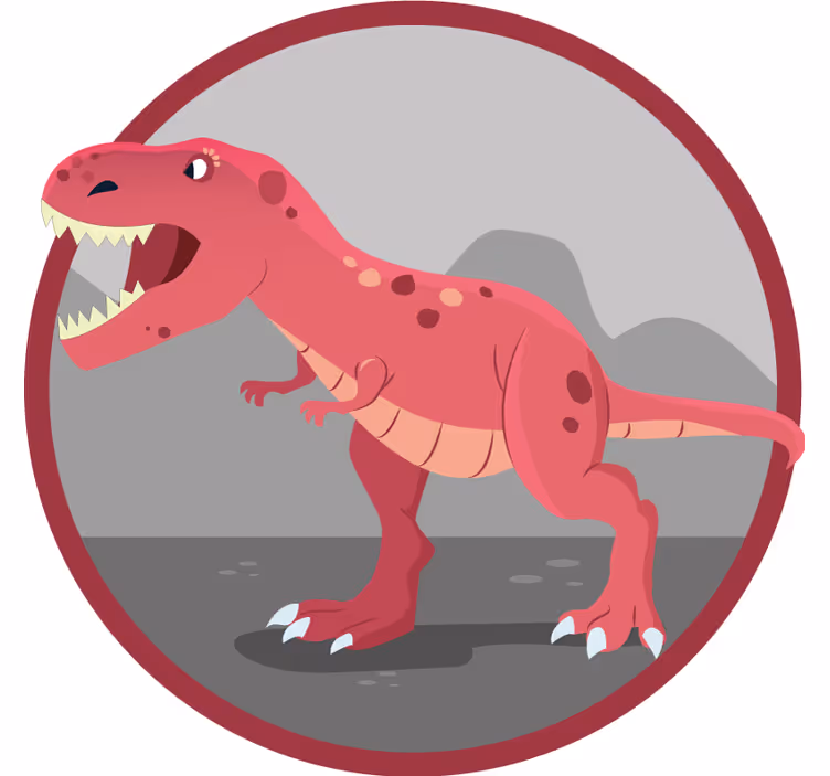 Otroška rolo senčila z ilustracijo t-rexa - TenStickers