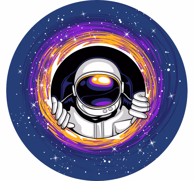 Otroška rolo senčila astronavt v vesolju - TenStickers