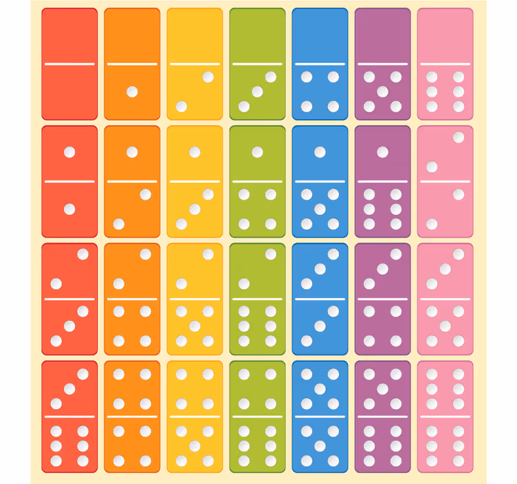 Otroška rolo senčila igra domino - TenStickers