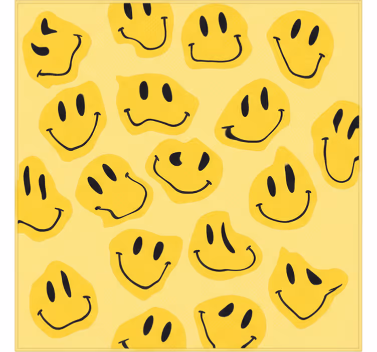 Otroška rolo senčila z izkrivljenimi nasmehi - TenStickers