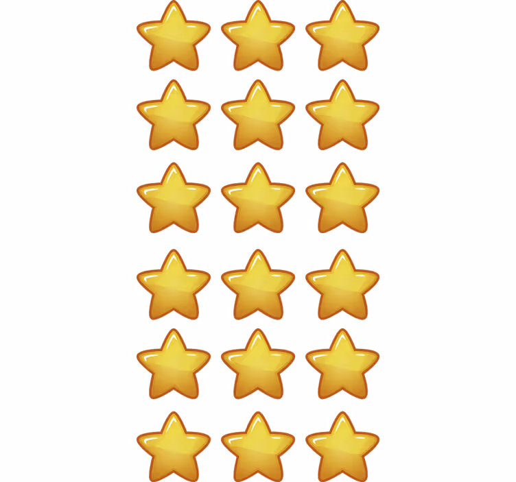 Otroška rolo senčila z geometričnimi zvezdami - TenStickers
