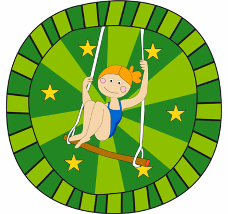 Otroška rolo senčila berta v cirkusu - TenStickers