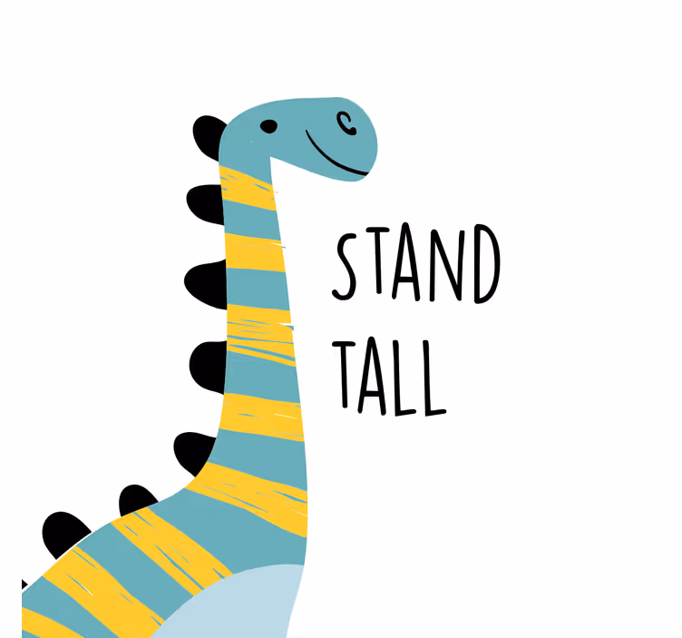 Otroška rolo senčila nordijski dinozavri stojijo visoko - TenStickers