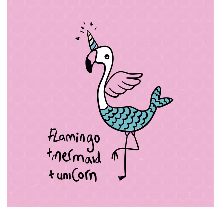 Otroška rolo senčila s simpatičnim flamingom - TenStickers