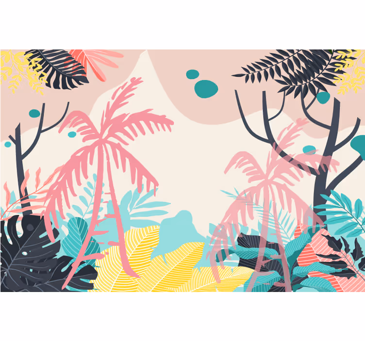Otroška rolo senčila boho palme - TenStickers