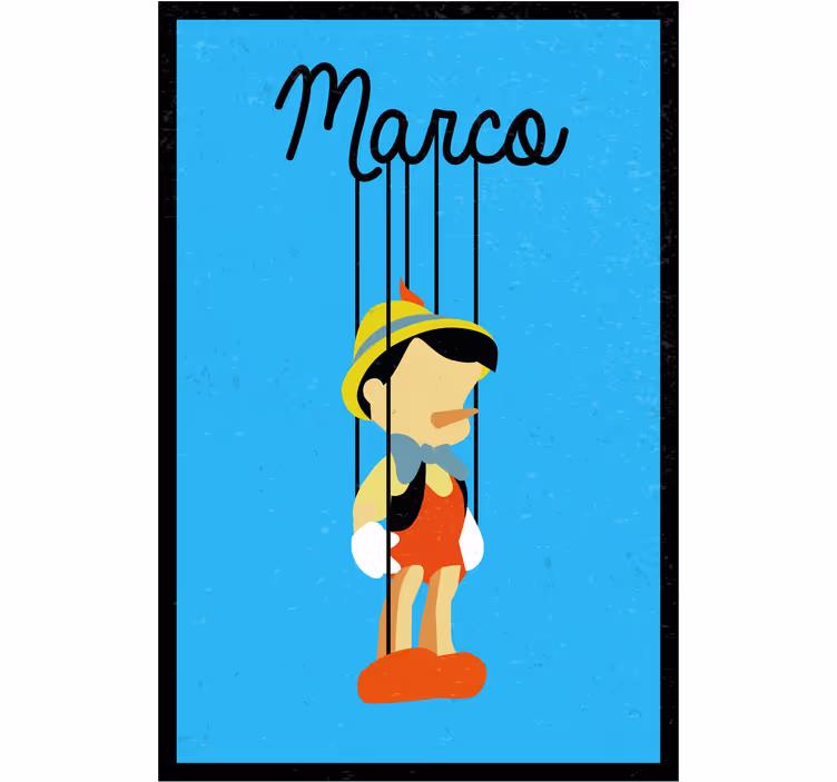Otroška rolo senčila personalizirani pinocchio - TenStickers