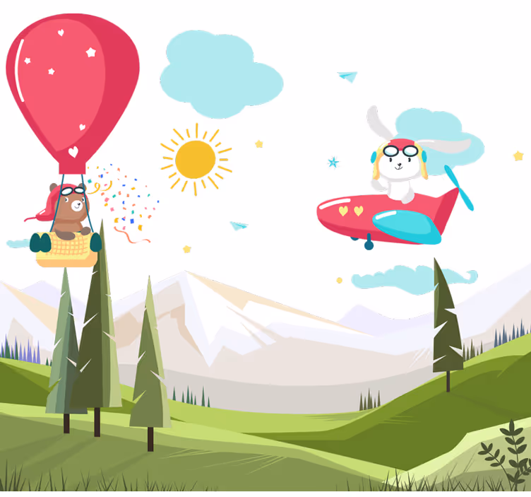 Otroška rolo senčila gorski motivi - TenStickers
