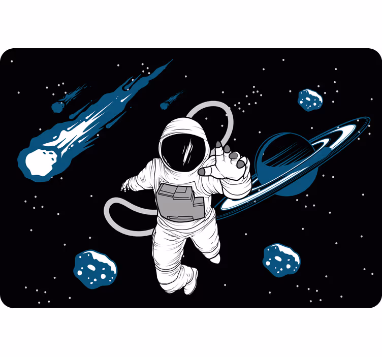Otroška rolo senčila z ročno narisanim astronavtom - TenStickers