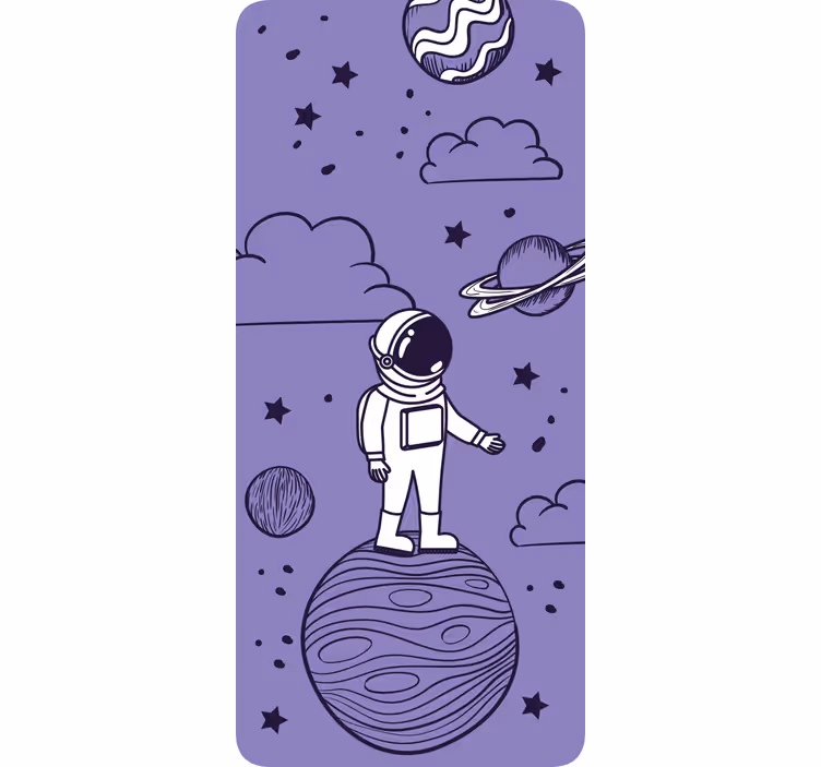 Otroška rolo senčila z astronavtom in planeti - TenStickers