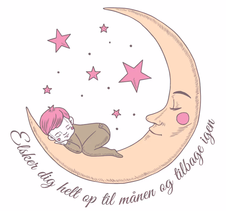 Otroška rolo senčila ljubim te do lune in nazaj - TenStickers