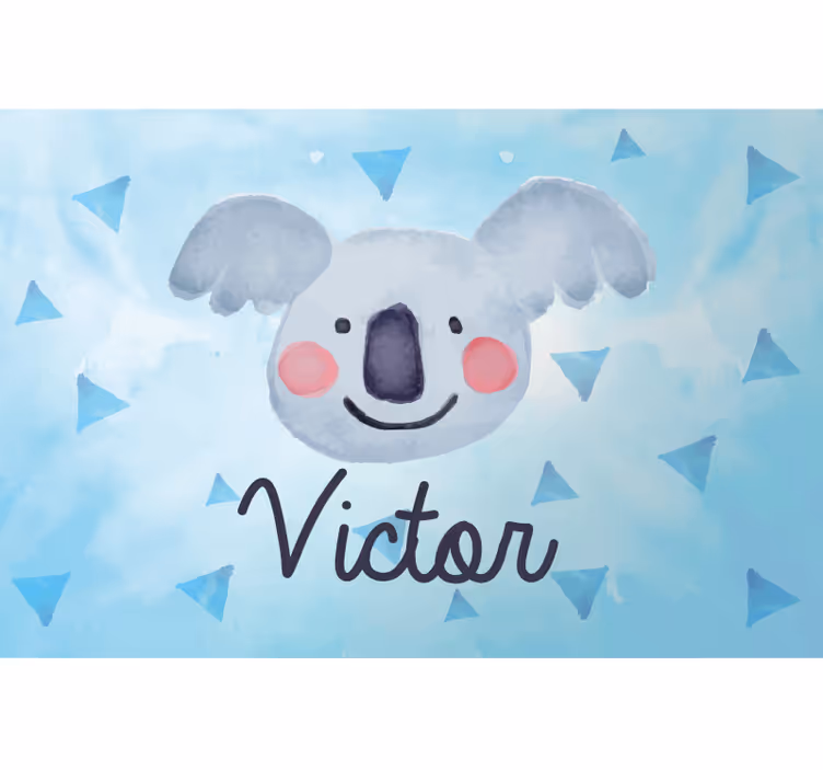 Otroška rolo senčila koala z imenom - TenStickers