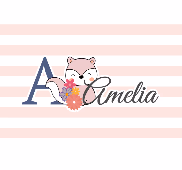 Otroška rolo senčila z imenom srnice - TenStickers