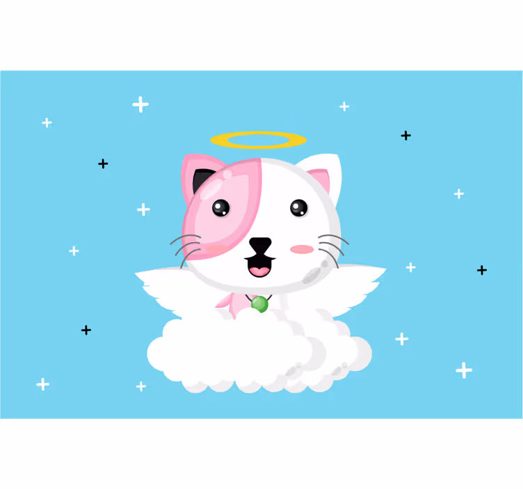 Otroška rolo senčila angel mačka - TenStickers