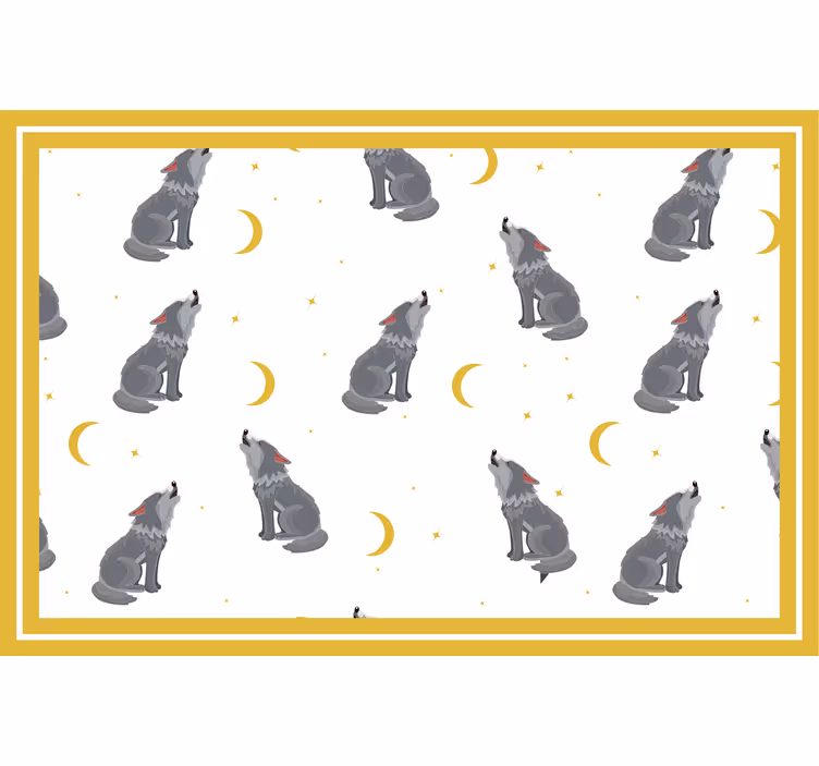 Otroška rolo senčila volkovji v luni - TenStickers