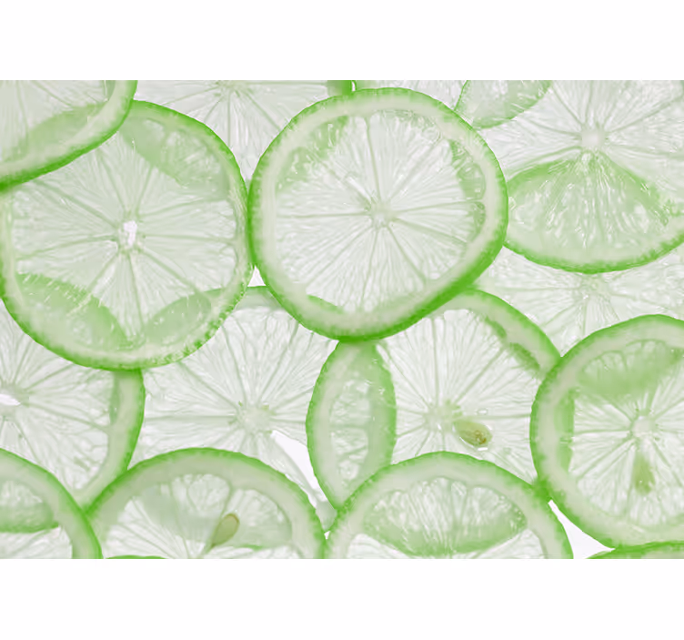Rolo zavesa za kuhinjo rezine limete - TenStickers