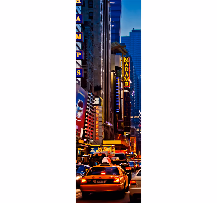 Rolo zavesa za kuhinjo dekorativni vinil times square - TenStickers