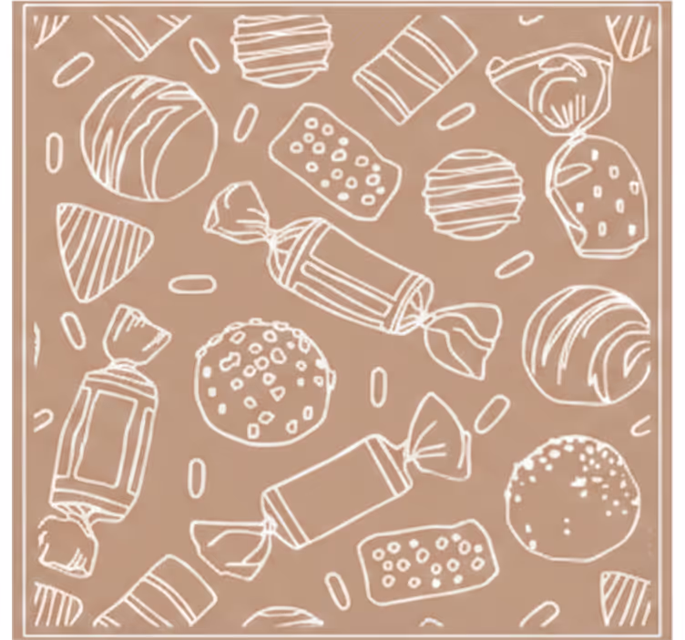 Rolo zavesa za kuhinjo karamelni mozaik - TenStickers